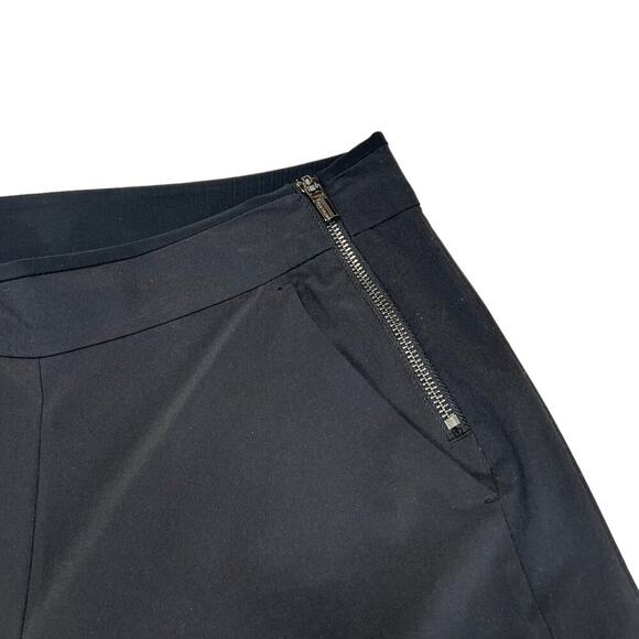 Athleta Luxe Gramercy Track Trouser SIZE 4 Black High Rise Wide Leg Pants - Picture 5 of 9